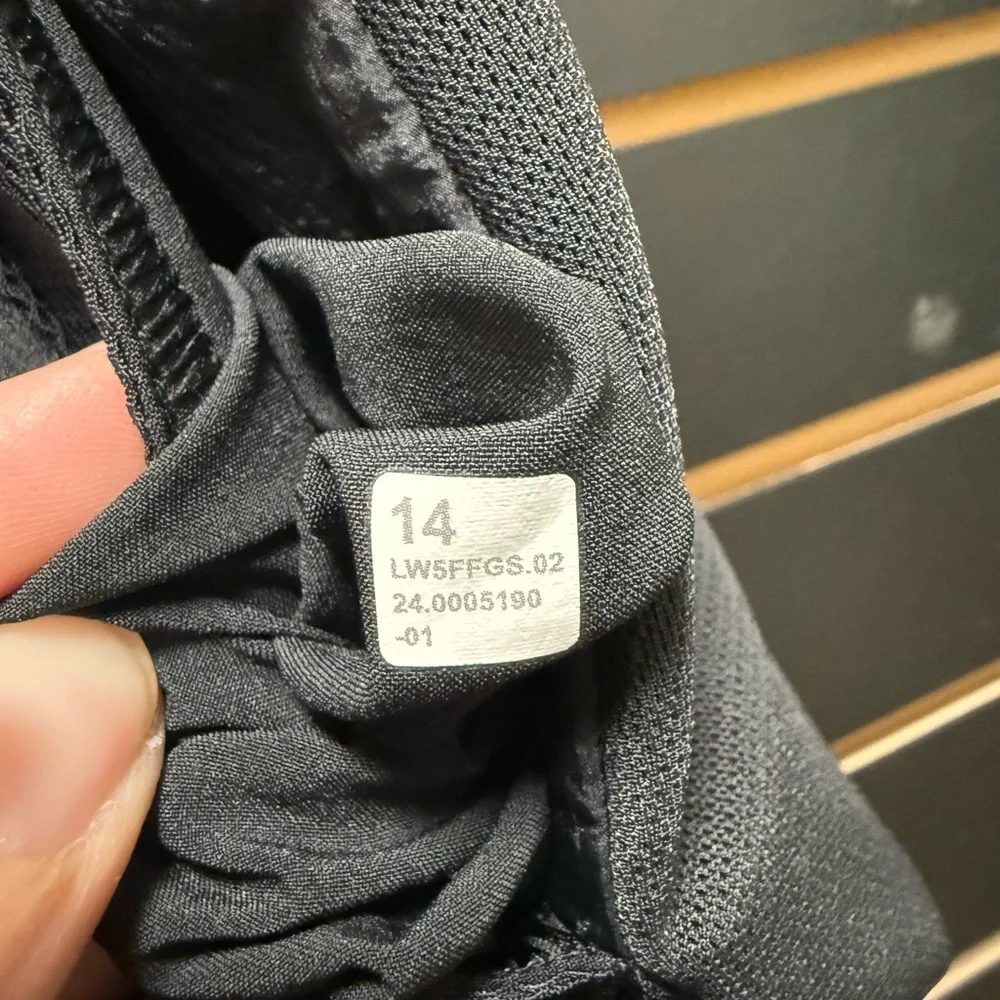 Lululemon Black Wide Leg Studio Dance Pants Size 14